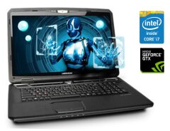 Игровой ноутбук Medion Erazer X7815 / 17.3" (1920x1080) IPS / Intel Core i7-2630QM (4 (8) ядра по 2.0 - 2.9 GHz) / 8 GB DDR3 / 120 GB SSD + 500 GB HDD / nVidia GeForce GTX 670M, 1.5 GB GDDR5, 192-bit / WebCam / DVD-ROM / Win 10