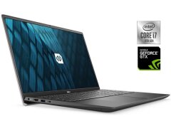 Ігровий ультрабук Dell Vostro 7500 / 15.6" (1920x1080) IPS / Intel Core i7-10750H (6 (12) ядер по 2.6 - 5.0 GHz) / 16 GB DDR4 / 512 GB SSD / nVidia GeForce GTX 1650, 4 GB GDDR5, 128-bit / WebCam / Win 11 Pro