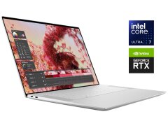 Новый игровой ультрабук Dell XPS 16 9640 / 16.3" (3840x2400) OLED Touch / Intel Core Ultra 7 155H (16 (22) ядер по 1.4 - 4.8 GHz) / 32 GB DDR5 / 1000 GB SSD / nVidia GeForce RTX 4070, 8 GB GDDR6, 128-bit / WebCam / Win 11