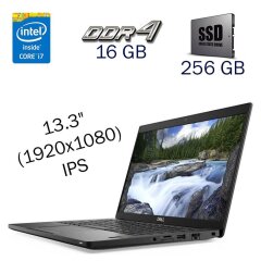 Ультрабук Dell Latitude 7390 / 13.3" (1920x1080) IPS / Intel Core i7-8650U (4 (8) ядра по 1.9 - 4.2 GHz) / 16 GB DDR4 / 256 GB SSD / Intel UHD Graphics 620 / WebCam