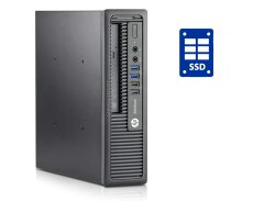 Неттоп Б-класс HP EliteDesk 800 G1 USFF / Intel Core i3-4150 (2 (4) ядра по 3.5 GHz) / 4 GB DDR3 / 30 GB SSD / Intel HD Graphics 4400 / DVD-ROM
