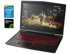 Игровой ноутбук Б-класс Lenovo Legion Y520-15IKBN / 15.6" (1920x1080) IPS / Intel Core i7-7700HQ (4 (8) ядра по 2.8 - 3.8 GHz) / 16 GB DDR4 / 256 GB SSD / nVidia GeForce GTX 1060 Max-Q, 6 GB GDDR5, 192-bit / WebCam
