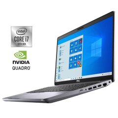 Мобильная рабочая станция Б-класс Dell Precision 3551 / 15.6" (1920x1080) IPS / Intel Core i7-10750H (6 (12) ядер по 2.6 - 5.0 GHz) / 32 GB DDR4 / 512 GB SSD NVMe / nVidia Quadro P620, 4 GB GDDR5, 128-bit / WebCam / Win 10 Pro