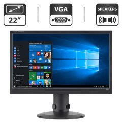 Монитор Б-класс Iiyama ProLite B2280WSD-B1 / 22" (1680x1050) TN / VGA, DVI / Встроенные колонки 2x 2.0W / VESA 100x100 + Кабели подключения
