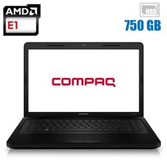 Ноутбук HP Presario CQ58 / 15.6" (1366x768) TN / AMD E1-1500 (2 ядра по 1.48 GHz) / 4 GB DDR3 / 750 GB HDD / AMD Radeon HD 7310 Graphics / WebCam