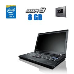Ноутбук Lenovo ThinkPad T410 / 14.1" (1280x800) TN / Intel Core i5-540M (2 (4) ядра по 2.53 - 3.07 GHz) / 8 GB DDR3 / 250 GB SSD / nVidia NVS 3100M, 256 MB GDDR3, 64-bit / WebCam
