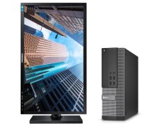 Комплект ПК: Dell OptiPlex 7020 SFF / Intel Core i3-4130 (2 (4) ядра по 3.4 GHz) / 8 GB DDR3 / 240 GB SSD / Intel HD Graphics 4400 + Монитор Samsung S24E450D / 24" (1920x1080) TN + клавиатура и мышь