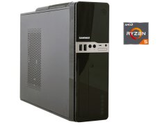 ПК GameMax SFF / AMD Ryzen 5 2400G (4 (8) ядра по 3.6 - 3.9 GHz) / 16 GB DDR4 / 256 GB SSD / AMD Radeon RX Vega 11 Graphics