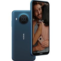 Смартфон Nokia X20 / 6.67" (1080x2400) IPS Touch / Qualcomm Snapdragon 480 5G (8 ядер по 1.8 - 2.0 GHz) / 6 GB DDR3 / 128 GB eMMC / Qualcomm Adreno 619 / WebCam / Android 14