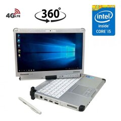 Защищенный ноутбук-трансформер Б-класс Panasonic CF-C2 / 12.5" (1366&times;768) IPS Touch / Intel Core і5-4300U (2 (4) ядра по 1.9 - 2.9 GHz) / 8 GB DDR3 / 180 GB SSD / Intel HD Graphics 4000 / 4G Modem / HDMI / WebCam