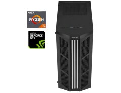 Игровой ПК AeroCool Prime-G-BK-v1 Black Tower / AMD Ryzen 5 3600 (6 (12) ядер по 3.6 - 4.2 GHz) / 16 GB DDR4 / 256 GB SSD + 500 HDD / nVidia GeForce GTX 1660 Ti, 6 GB GDDR6, 192-bit / 600W / Win 10