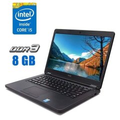Ноутбук Dell Latitude E5450 / 14" (1366x768) TN / Intel Core i5-5200U (2 (4) ядра по 2.2 - 2.7 GHz) / 8 GB DDR3 / 500 GB SSD / Intel HD Graphics 5500 / WebCam