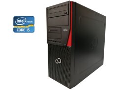 ПК Б-клас Fujitsu Esprimo P720 E85+ Tower / Intel Core i5-4570 (4 ядра по 3.2 - 3.7 GHz) / 16 GB DDR3 / 120 GB SSD + 500 GB HDD / Intel HD Graphics 4600 / DVD-RW + USB-флешка 64 GB