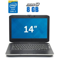 Ноутбук Dell Latitude E5430 / 14" (1366x768) TN / Intel Core i5-3210M (2 (4) ядра по 2.5 - 3.1 GHz) / 8 GB DDR3 / 120 GB SSD / Intel HD Graphics 4000 / WebCam