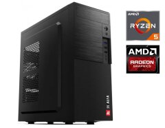 Игровой ПК 2E ALFA Tower / AMD Ryzen 5 4500 (6 (12) ядер по 3.6 - 4.1 GHz) / 16 GB DDR4 / 480 GB SSD / AMD Radeon RX 570, 8 GB GDDR5, 256-bit / 750W + WiFi D-Link DWA-140