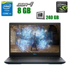 Игровой ноутбук Dell G3&nbsp;Gaming / 15.6" (1920x1080) IPS / Intel Core i5-9300H (4 (8) ядра по 2.4 - 4.1 GHz) / 8 GB DDR4 / 240 GB SSD / nVidia Geforce GTX 1660 Ti Max-Q, 6 GB GDDR6, 192-bit / WebCam 