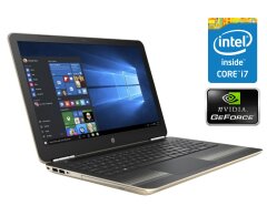 Ноутбук HP Pavilion 15t-au100 / 15.6" (1920x1080) IPS / Intel Core i7-7500U (2 (4) ядра по 2.7 - 3.5 GHz) / 8 GB DDR4 / 240 GB SSD / nVidia GeForce 940MX, 2 GB GDDR5, 64-bit / WebCam / DVD-ROM / Win 10 Home