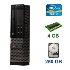 Dell OptiPlex 7010 SFF / Intel Core i3-2120 (2 (4) ядра по 3.3 GHz) / 4 GB DDR3 / 250 GB HDD / nVidia GeForce GT 1030, 2 GB GDDR5, 64-bit