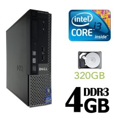 Dell Optiplex 7010 USFF / Intel Core i3-3220 / 4GB DDR3 / 320GB HDD