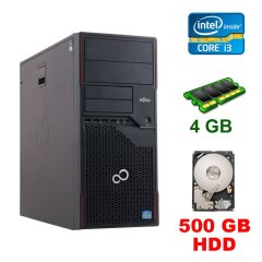 Fujitsu Esprimo P710 E85+ Tower / Intel Core i3-3220 (2 (4) ядра по 3.3 GHz) / 4 GB DDR3 / 500 GB HDD