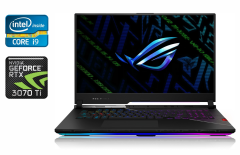 Игровой ноутбук Asus ROG Strix Scar 17 / 17.3" (2560x1440) IPS / Intel Core i9-12900H (14 (20) ядер по 3.8 - 5.0 GHz) / 32 GB DDR5 / 1000 GB SSD / nVidia GeForce RTX 3070 Ti, 8 GB GDDR6X, 256-bit / HDMI / Windows 10