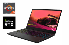 Ігровий ноутбук Б-клас Lenovo IdeaPad Gaming 3 15ACH6 / 15.6" (1920x1080) IPS / AMD Ryzen 5 5600H (6 (12) ядер по 3.3 - 4.2 GHz) / 16 GB DDR4 / 256 GB SSD + 1000 GB SSD / nVidia GeForce RTX 3050 Ti, 4 GB GDDR6, 128-bit / WebCam