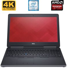 Игровой ноутбук Dell Precision 7510 / 15.6" (3840x2160) IPS / Intel Core i7-6820HQ (4 (8) ядра по 2.7 - 3.6 GHz) / 32 GB DDR4 / 512 GB SSD / AMD Radeon R9 M375X, 2 GB GDDR5, 128-bit / WebCam / miniDP / HDMI