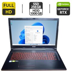 Игровой ноутбук MSI GE75 Raider 9SE / 17.3" (1920x1080) IPS / Intel Core i7-8750H (6 (12) ядер по 2.2 - 4.1 GHz) / 16 GB DDR4 / 256 GB SSD + 1000 GB HDD / nVidia GeForce RTX 2060, 6 GB GDDR6, 192-bit / WebCam