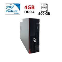 Компьютер Fujitsu Esprimo D556 E90+ SFF / Intel Pentium G4400 (2 ядра по 3.30 GHz) / 4 GB DDR4 / 500 GB HDD / Intel HD Graphics 510