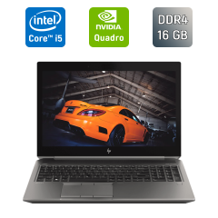 Мобильная рабочая станция HP zBook 15 G6 / 15.6" (1920x1080) IPS / Intel Core i7-9850H (6 (12) ядер по 2.6 - 4.6 GHz) / 16 GB DDR4 / 512 GB SSD / nVidia Quadro T1000, 4 GB GDDR5, 128-bit / WebCam / Fingerprint