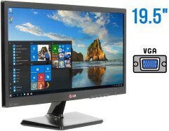 Монитор Б-класс LG 20EN33SS-B / 19.5" (1600x900) TN / VGA / VESA 75x75 + Блок питания