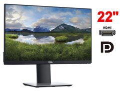 Монитор Dell P2219H / 22" (1920x1080) IPS / 1x HDMI, 1x DisplayPort, 1xVGA, 3x USB 3.0, 2x USB 2.0 / VESA 100x100 / Pivot