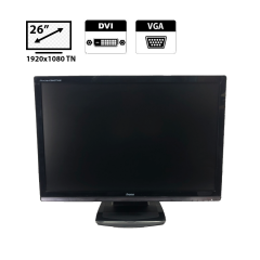 Монитор Iiyama E2607WSD / 26" (1920x1080) TN / VGA, DVI + Кабель питания