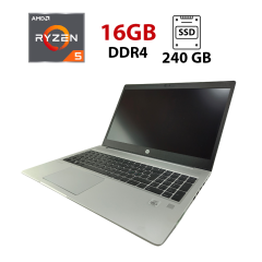 Ультрабук HP ProBook 455 G7 / 15.6" (1920x1080) IPS / AMD Ryzen 5 4500U (6 ядер по 2.3 - 4.0 GHz) / 16 GB DDR4 / 240 GB SSD / AMD Radeon Graphics / WebCam