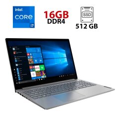 Ультрабук Lenovo ThinkBook 15-IML / 15.6" (1920x1080) IPS / Intel Core i7-10510U (4 (8) ядра по 1.8 - 4.9 GHz) / 16 GB DDR4 / 512 GB SSD / Intel UHD Graphics / WebCam
