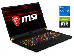 Ігровий ноутбук Б-клас MSI GS75 Stealth 9SG / 17.3" (1920x1080) IPS / Intel Core i7-9750H (6 (12) ядер по 2.6 - 4.5 GHz) / 32 GB DDR4 / 1000 GB SSD / nVidia GeForce RTX 2080 Max-Q, 8 GB GDDR6, 256-bit / WebCam