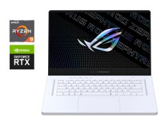 Ігровий ультрабук Asus ROG Zephyrus GA503QS White / 15.6" (2560x1440) IPS / AMD Ryzen 9 5900HS (8 (16) ядер по 3.0 - 4.6 GHz) / 32 GB DDR4 / 1000 GB SSD / nVidia GeForce RTX 3080, 8 GB GDDR6, 256-bit