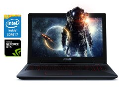 Ігровий ноутбук Б-клас Asus FX503VM / 15.6" (1920x1080) IPS / Intel Core i7-7700HQ (4 (8) ядра по 2.8 - 3.8 GHz) / 16 GB DDR4 / 128 GB SSD M.2 + 1000 GB HDD / nVidia GeForce GTX 1060, 3 GB GDDR5, 192-bit / WebCam