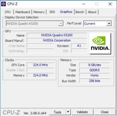 Дискретна відеокарта nVidia Quadro K5200, 8 GB GDDR5, 256-bit / DVI, DisplayPort