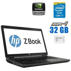 Мобильная рабочая станция HP ZBook 17 G3 / 17.3" (1920x1080) IPS / Intel Core i7-6700HQ (4 (8) ядра по 2.6 - 3.5 GHz) / 32 GB DDR4 / 1000 GB SSD / nVidia Quadro M1000M, 2 GB GDDR5, 128-bit / WebCam