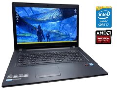 Ігровий ноутбук Lenovo IdeaPad B71-80 / 17.3" (1600x900) TN / Intel Core i7-6500U (2 (4) ядра по 2.5 - 3.1 GHz) / 8 GB DDR3 / 250 GB SSD / AMD Radeon R5 M330, 2 GB DDR3, 64-bit / WebCam / Win 10 Home