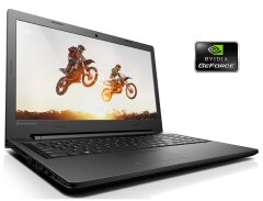 Ноутбук Б-класс Lenovo IdeaPad 100-15IBD / 15.6" (1366x768) TN / Intel Pentium 3825U (2 (4) ядра по 1.9 GHz) / 4 GB DDR3 / 240 GB SSD / nVidia GeForce 920M, 1 GB GDDR3, 64-bit / WebCam / Win 10