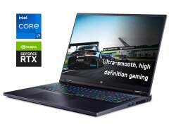 Игровой ноутбук Acer Predator Helios 18 PH18-71 / 18" (1920x1200) IPS / Intel Core i7-13700HX (16 (24) ядер по 3.7 - 5.0 GHz) / 16 GB DDR5 / 1000 GB SSD NVMe / nVidia GeForce RTX 4060, 8 GB GDDR6, 128-bit / WebCam
