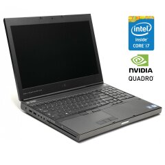 Мобильная рабочая станция Б-класс Dell Precision M4700 / 15.6" (1920x1080) TN / Intel Core i7-3740QM (4 (8) ядра по 2.7 - 3.7 GHz) / 16 GB DDR3 / 256 GB SSD / nVidia Quadro K1100M, 2 GB GDDR5, 128-bit / WebCam / DVD-RW