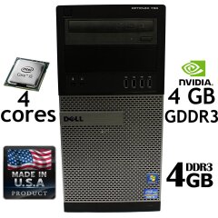 Ігровий Dell 790 Tower / Intel i5-2500 (3.3GHz, 6MB Cache) / 4 GB RAM DDR3 / 250 GB HDD / GeForce GT 730 4 GB 