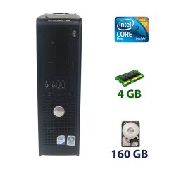 Dell OptiPlex 755 DT / Intel Core 2 Duo E8400 (2 ядра по 3.0 GHz) / 4 GB DDR2 / 160 GB HDD