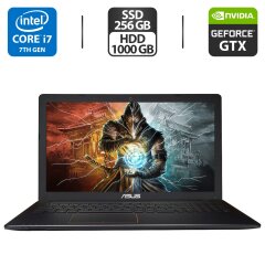 Ігровий ноутбук Б-клас Asus X550VX-DM562 / 15.6" (1920x1080) TN / Intel Core i7-7700HQ (4 (8) ядра по 2.8 - 3.8 GHz) / 16 GB DDR4 / 256 GB SSD + 1000 GB HDD / nVidia GeForce GTX 950M, 4 GB GDDR3, 128-bit / WebCam / HDMI