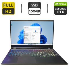 Ігровий ноутбук Lenovo Legion 7 / 15.6" (1920x1080) IPS / Intel Core i7-10750H (6 (12) ядер по 2.6 - 5.0 GHz) / 16 GB DDR4 / 1000 GB SSD / nVidia GeForce RTX 2070 Super, 8 GB GDDR6, 256-bit / WebCam