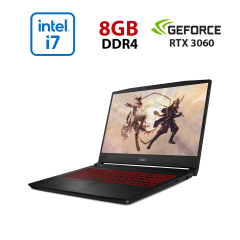 Игровой ноутбук MSI Katana Katana 11UE-845NEU / 15.6" (1920x1080) IPS / Intel Core i7-11800H (8 (16) ядер по 2.3 - 4.6 GHz) / 8 GB DDR4 / 240 GB SSD / nVidia GeForce RTX 3060, 6 GB GDDR6, 192-bit / WebCam