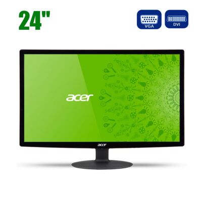 Монитор Б-класс Acer S240HL bd / 24" (1920x1080) TN / VGA, DVI Монитор Б-класс Acer S240HL bd / 24" (1920x1080) TN / VGA, DVI